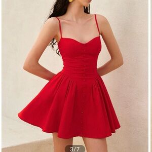 Chic Scarlet Mini Dress
